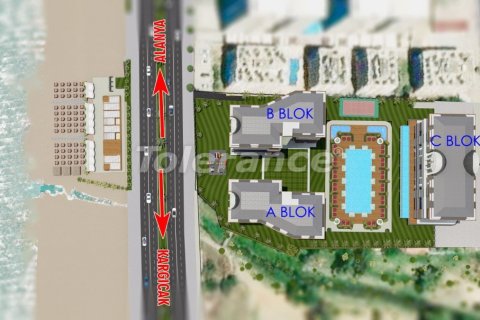 آپارتمان در  Mahmutlar ، امارات متحده عربی 1 خوابه ، 60 متر مربع.  شماره 27174 - 11