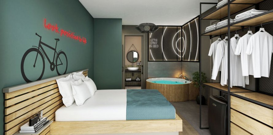 آپارتمان در Kâğıthane، در The Superior Suites Istanbul ، امارات متحده عربی 1 خوابه ، 87.3 متر مربع.  شماره 35384
