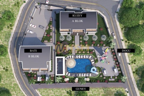 آپارتمان در  Alanya ، امارات متحده عربی 2 خوابه ، 65 متر مربع.  شماره 38477 - 13