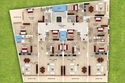 پنت هاس در  Marmaris ، امارات متحده عربی 4 خوابه ، 411 متر مربع.  شماره 37373 - 9