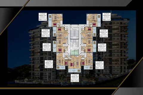 آپارتمان در  Mahmutlar ، امارات متحده عربی 2 خوابه ، 120 متر مربع.  شماره 10591 - 5
