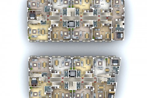 آپارتمان در  Fethiye ، امارات متحده عربی 2 خوابه ، 65 متر مربع.  شماره 40219 - 10