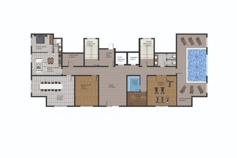 پنت هاس در در «Ophelia Residence» Avsallar ، امارات متحده عربی 3 خوابه ، 135 متر مربع.  شماره 39578 - 2