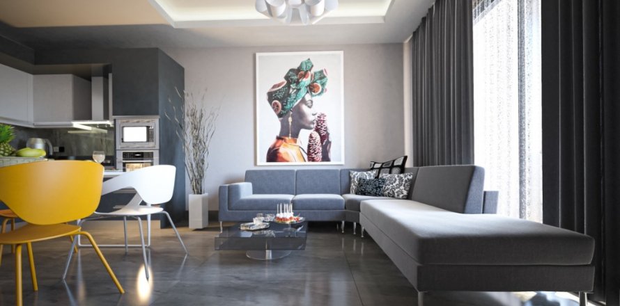 آپارتمان در  Mahmutlar ، امارات متحده عربی 1 خوابه ، 42 متر مربع.  شماره 39574