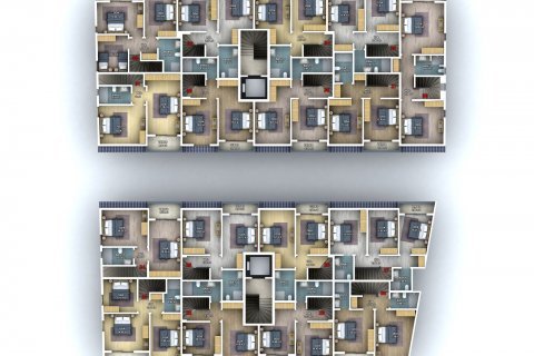 آپارتمان در  Fethiye ، امارات متحده عربی 2 خوابه ، 65 متر مربع.  شماره 40219 - 11