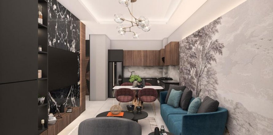 آپارتمان در  Mahmutlar ، امارات متحده عربی 1 خوابه ، 55 متر مربع.  شماره 39813