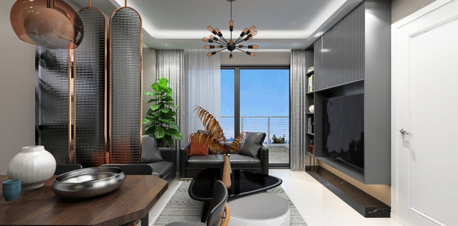 آپارتمان در در Vista Alanya ، امارات متحده عربی 1 خوابه ، 47 متر مربع.  شماره 39436