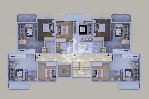 آپارتمان در Kargicak،  Alanya ، امارات متحده عربی 1 خوابه ، 46 متر مربع.  شماره 41115 - 9