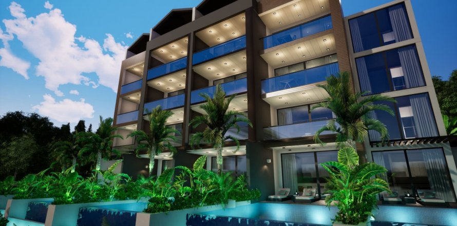 آپارتمان در در Orka City Residence Fethiye ، امارات متحده عربی 1 خوابه ، 55 متر مربع.  شماره 42701