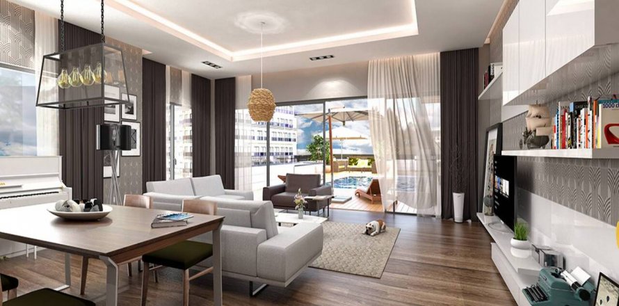 آپارتمان در در Gumus Panorama Istanbul ، امارات متحده عربی 1 خوابه ، 100 متر مربع.  شماره 41085