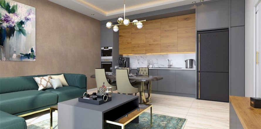 آپارتمان در در Sapphire Residence Oba ، امارات متحده عربی 2 خوابه ، 67.12 متر مربع.  شماره 43329