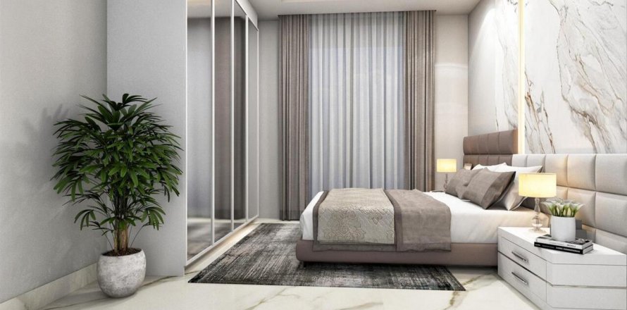 پنت هاس در در Elite Elize 3 Residence Alanya ، امارات متحده عربی 1 خوابه ، 55 متر مربع.  شماره 46055
