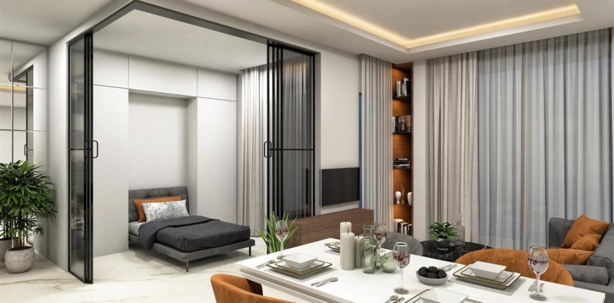 آپارتمان در در Elite Elize 3 Residence Alanya ، امارات متحده عربی 2 خوابه ، 78 متر مربع.  شماره 46058
