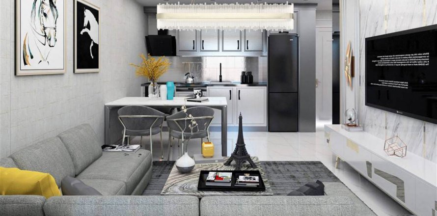 آپارتمان در Demirtas، در Exodus Riverside Residence Demirtas Alanya ، امارات متحده عربی 1 خوابه ، 50 متر مربع.  شماره 43162