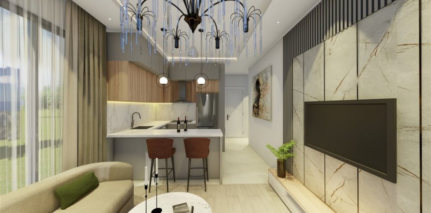 آپارتمان در در Exodus Dreams Residence Alanya ، امارات متحده عربی 1 خوابه ، 55 متر مربع.  شماره 43224
