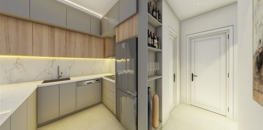 آپارتمان در در Exodus Dreams Residence Alanya ، امارات متحده عربی 1 خوابه ، 59 متر مربع.  شماره 43226