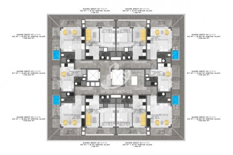 آپارتمان در  Alanya ، امارات متحده عربی 32 متر مربع.  شماره 10593 - 26