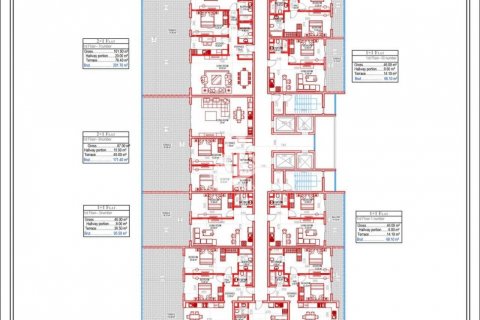 آپارتمان در  Mahmutlar ، امارات متحده عربی 1 خوابه ، 68 متر مربع.  شماره 10744 - 12