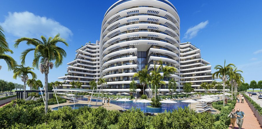 آپارتمان در  Antalya ، امارات متحده عربی 1 خوابه ، 89 متر مربع.  شماره 46748