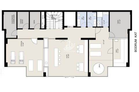 آپارتمان در  Avsallar ، امارات متحده عربی 1 خوابه ، 55 متر مربع.  شماره 49031 - 7