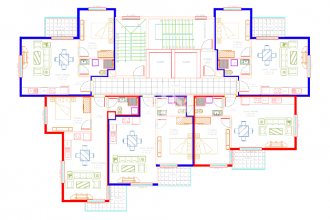 آپارتمان در  Avsallar ، امارات متحده عربی 1 خوابه ، 70 متر مربع.  شماره 47888 - 29