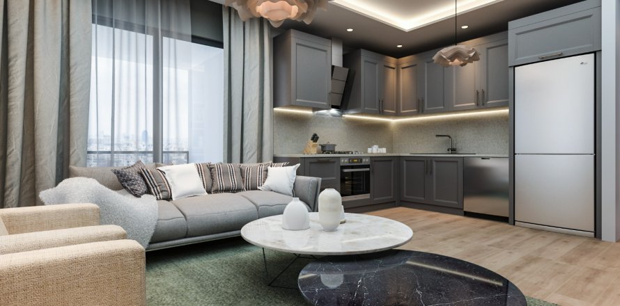 آپارتمان در  Mersin ، امارات متحده عربی 2 خوابه ، 95 متر مربع.  شماره 50098