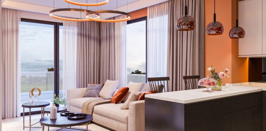 آپارتمان در  Mersin ، امارات متحده عربی 1 خوابه ، 60 متر مربع.  شماره 50106