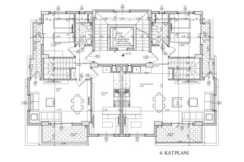آپارتمان در  Kestel ، امارات متحده عربی 2 خوابه ، 90 متر مربع.  شماره 49392 - 21