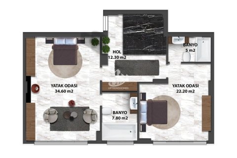 ویلا در  Alanya ، امارات متحده عربی 5 خوابه ، 300 متر مربع.  شماره 48483 - 18