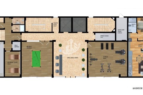 آپارتمان در  Avsallar ، امارات متحده عربی 1 خوابه ، 55 متر مربع.  شماره 48145 - 25