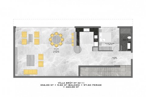 ویلا در  Alanya ، امارات متحده عربی 4 خوابه ، 248 متر مربع.  شماره 50352 - 10
