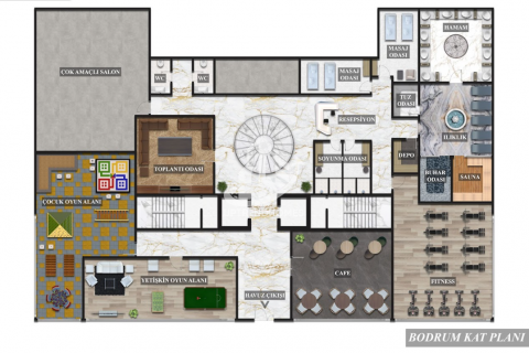 آپارتمان در  Avsallar ، امارات متحده عربی 1 خوابه ، 44 متر مربع.  شماره 34014 - 15