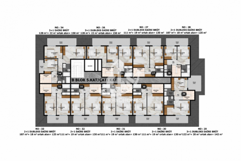 آپارتمان در  Avsallar ، امارات متحده عربی 1 خوابه ، 63 متر مربع.  شماره 47307 - 16