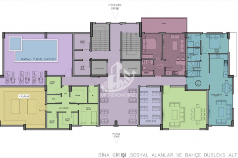 آپارتمان در  Avsallar ، امارات متحده عربی 1 خوابه ، 55 متر مربع.  شماره 16377 - 26