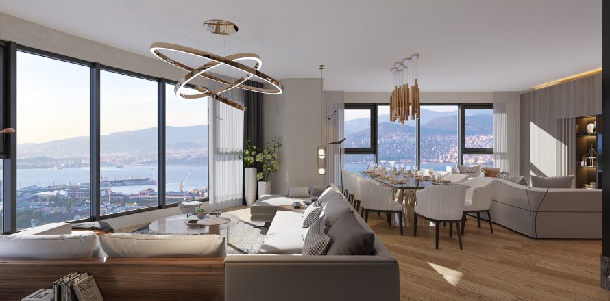 آپارتمان در در Fors Izmir Izmir ، امارات متحده عربی 5 خوابه ، 435.79 متر مربع.  شماره 50031
