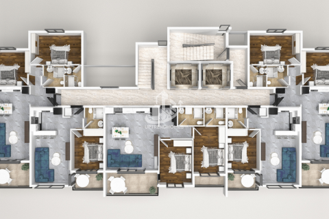 آپارتمان در  Oba ، امارات متحده عربی 1 خوابه ، 51 متر مربع.  شماره 42066 - 30