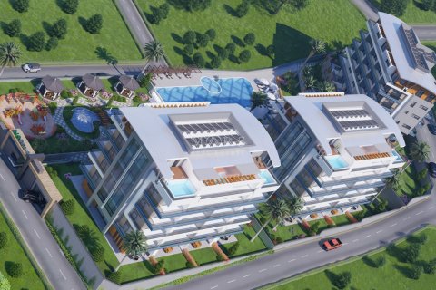 آپارتمان در در Houses with unique sea views Alanya ، امارات متحده عربی 1 خوابه ، 99 متر مربع.  شماره 49734 - 3