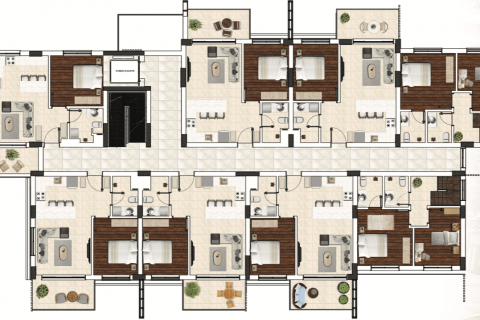 آپارتمان در Altintash،  Antalya ، امارات متحده عربی 1 خوابه ، 65 متر مربع.  شماره 49462 - 3