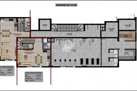 آپارتمان در  Oba ، امارات متحده عربی 1 خوابه ، 46 متر مربع.  شماره 49197 - 26