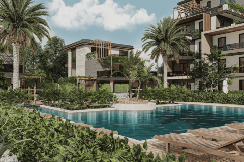 آپارتمان در Altintash،  Antalya ، امارات متحده عربی 1 خوابه ، 65 متر مربع.  شماره 49462 - 1