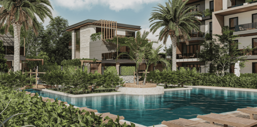 آپارتمان در Altintash،  Antalya ، امارات متحده عربی 1 خوابه ، 65 متر مربع.  شماره 49462