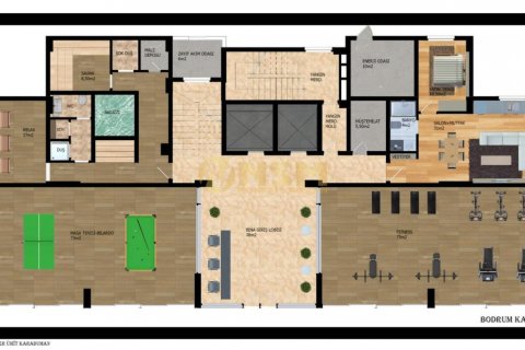آپارتمان در  Alanya ، امارات متحده عربی 1 خوابه ، 55 متر مربع.  شماره 48225 - 18