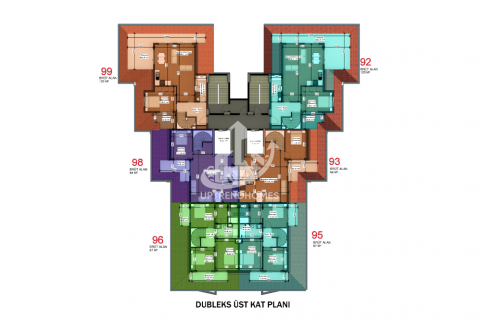 آپارتمان در  Avsallar ، امارات متحده عربی 1 خوابه ، 49 متر مربع.  شماره 42675 - 25