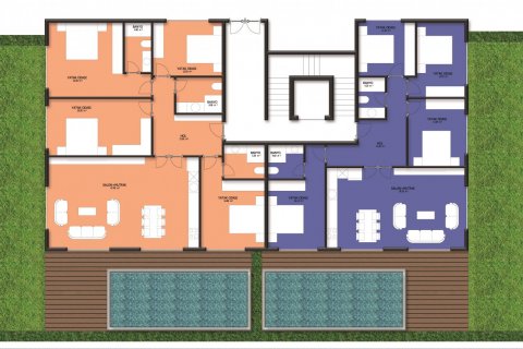 آپارتمان در  Alanya ، امارات متحده عربی 4 خوابه ، 243 متر مربع.  شماره 50383 - 25