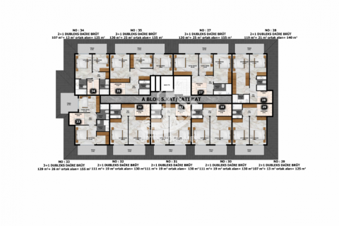 آپارتمان در  Avsallar ، امارات متحده عربی 1 خوابه ، 63 متر مربع.  شماره 47307 - 14