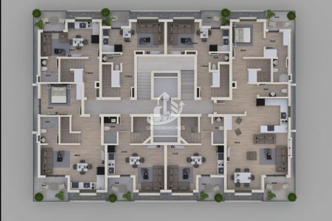 آپارتمان در  Gazipasa ، امارات متحده عربی 1 خوابه ، 48 متر مربع.  شماره 47802 - 26