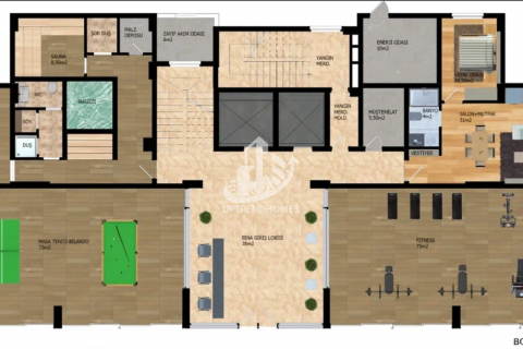 آپارتمان در  Avsallar ، امارات متحده عربی 1 خوابه ، 55 متر مربع.  شماره 47546 - 15