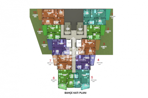 آپارتمان در  Avsallar ، امارات متحده عربی 1 خوابه ، 49 متر مربع.  شماره 42675 - 23