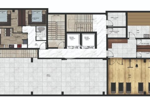 آپارتمان در  Mahmutlar ، امارات متحده عربی 1 خوابه ، 55 متر مربع.  شماره 45923 - 4