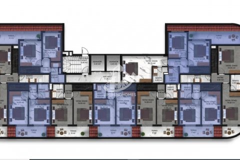 آپارتمان در  Avsallar ، امارات متحده عربی 1 خوابه ، 47 متر مربع.  شماره 46639 - 21